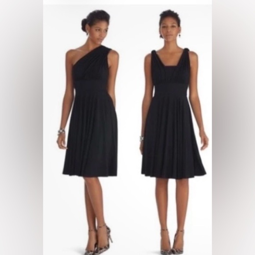 White House Black Market Black Convertible Cocktail Dress - Picture 11 of 11